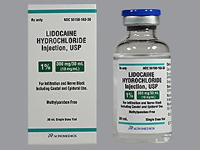 Lidocaine HCl, Preservative Free 1%, 10 mg / mL  .. .  .  